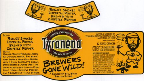 Benji's Smoked Imperial Porter Brewed with Chipotle Pepper 2013